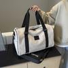 Fashion Trend Travel Bag Casual Simple Large Capacity Handbag Autumn and Winter New Plush Sports Fitness Bag