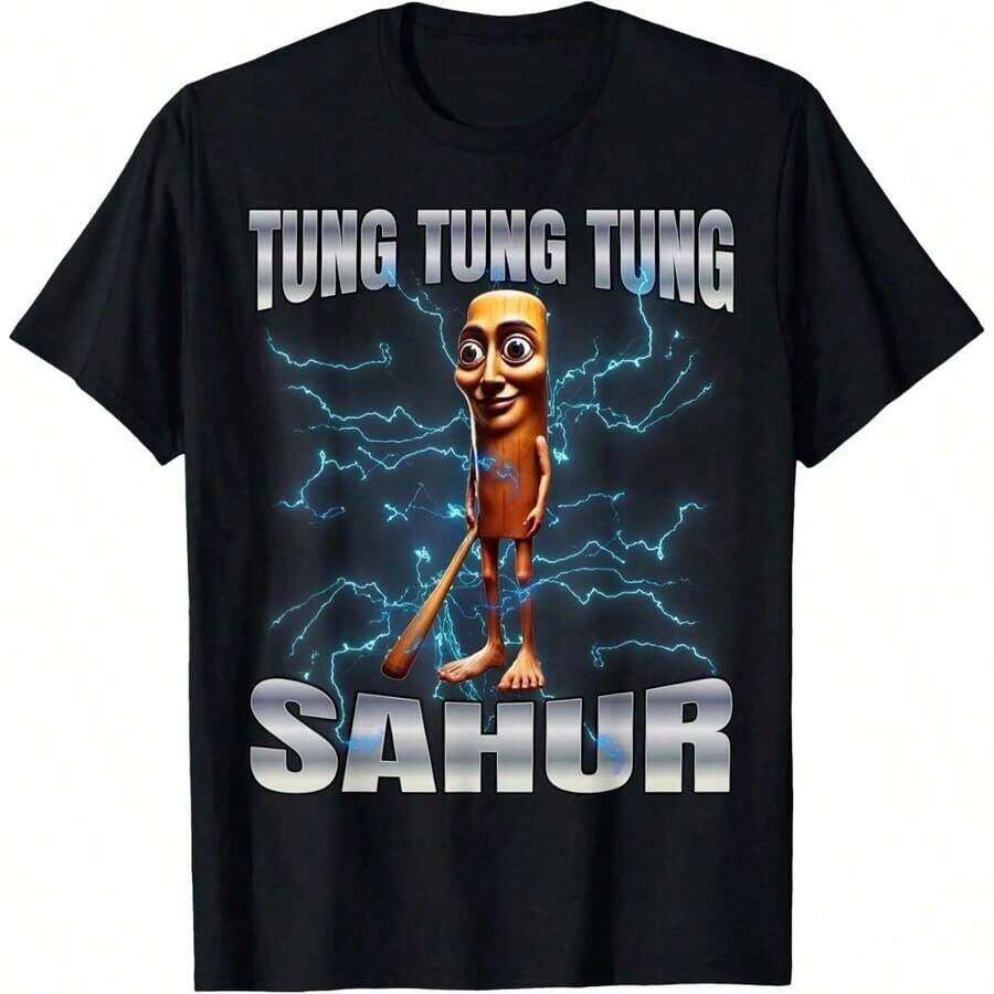 Cotton Unisex Tung Tung Tung Sahur TShirt Women Graphic ShirtsUnisexs ClothesGraphic Tees UnisexGraphic S