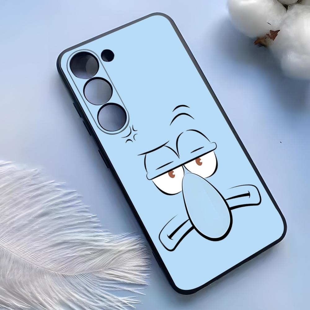 Pouzdro na telefon PongeBob Krabby Patty pro Samsung S25 Ultra S24 S23 S22 S21 S20 Plus Fe Galaxy A54 A53 A34 A25 Silikonový kryt