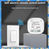 FTS Self Powered Wireless Light Switch And Receiver Kit Remote Control Wall Switch Lighting Fixtures