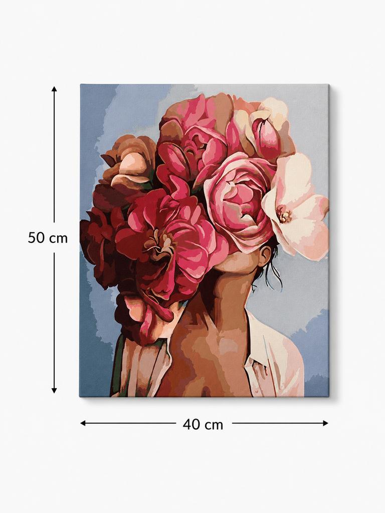Malowanie Po Numerach Obrazy Do Malowania - Kobieta Z Kwiatami 40X50 Cm