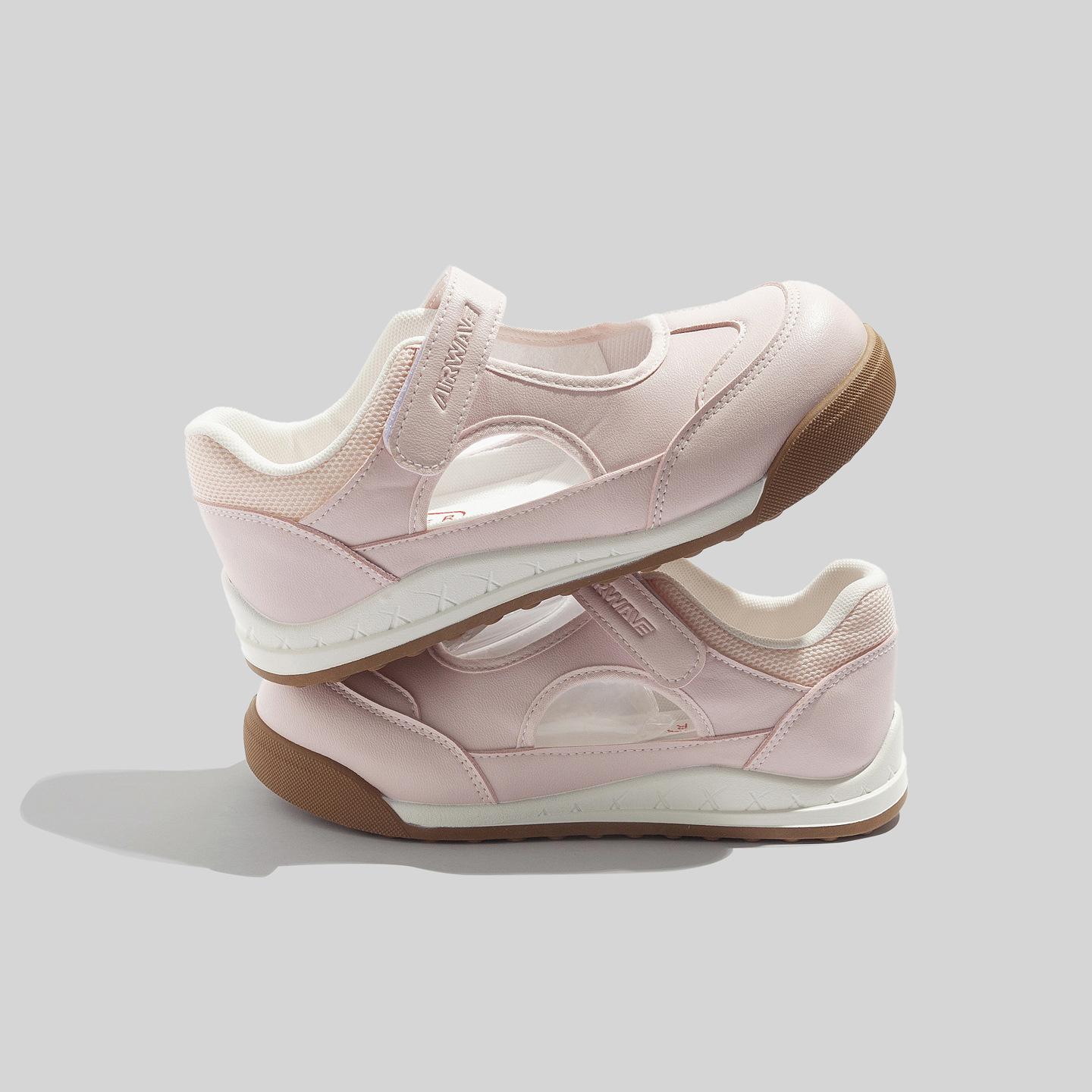 Belle soft-soled white shoes summer Velcro breathable shallow mouth versatile Mary Jane sports and leisure board shoes 35