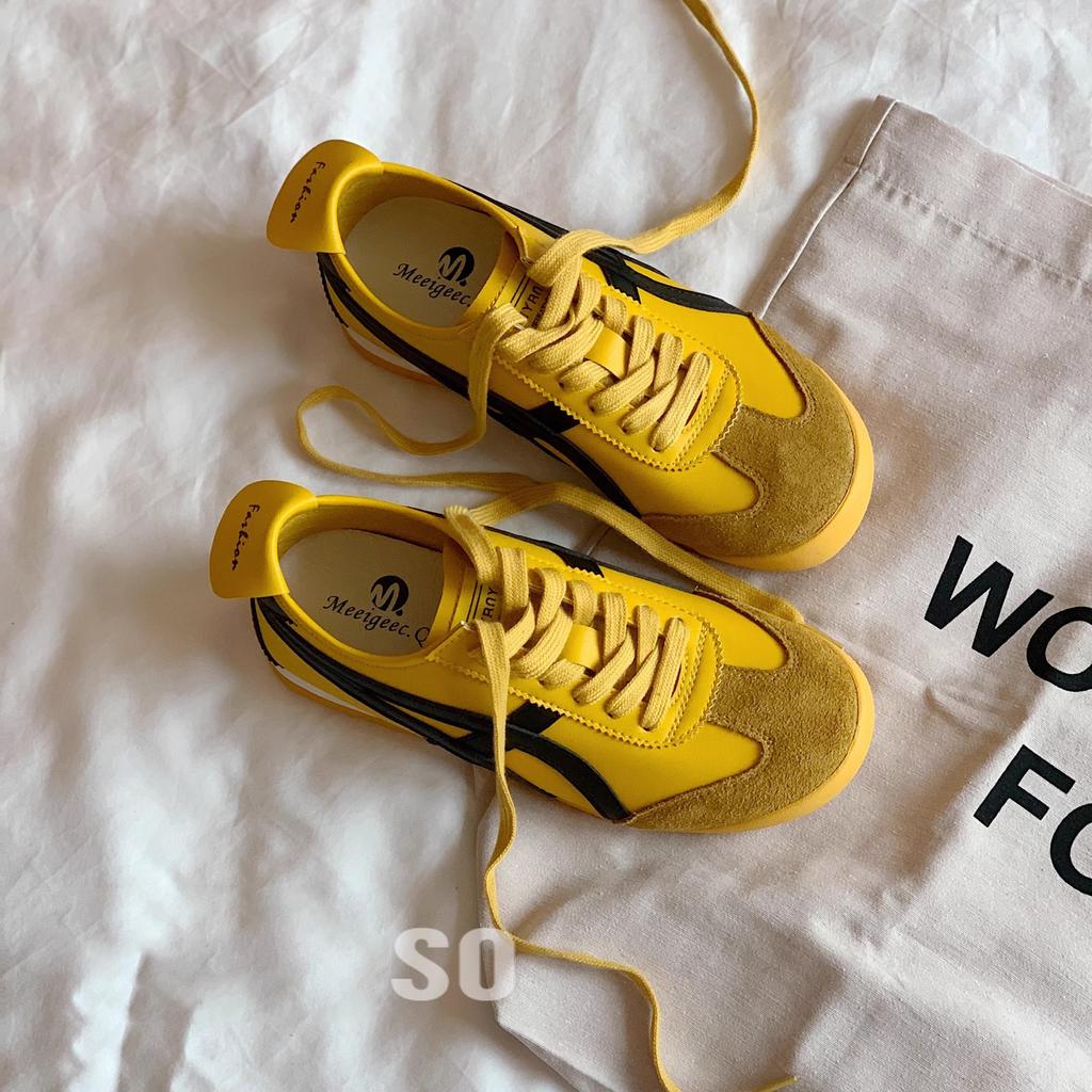 Soft-soled yellow Forrest Gump shoes American retro versatile silver German training shoes women's 2025 summer new sports and leisure shoes