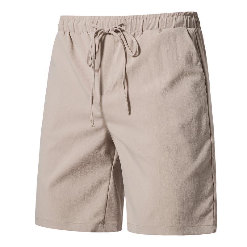 

2024 Мужские повседневные шорты в японском стиле из хлопка и льна на завязках — однотонные, легкие, молодежный дизайн XL