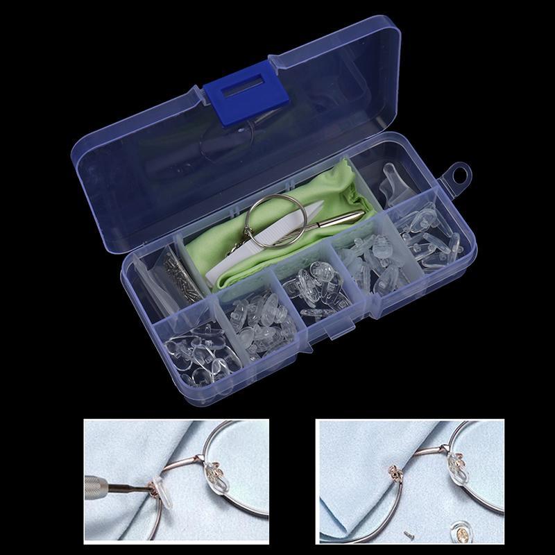 Silicone Nose Pads Eyeglasses Fashion Glasses Screws For Glasses Optical Repair Kit