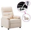 Day and Night - Day and Night Cream Fabric Electric Recliner