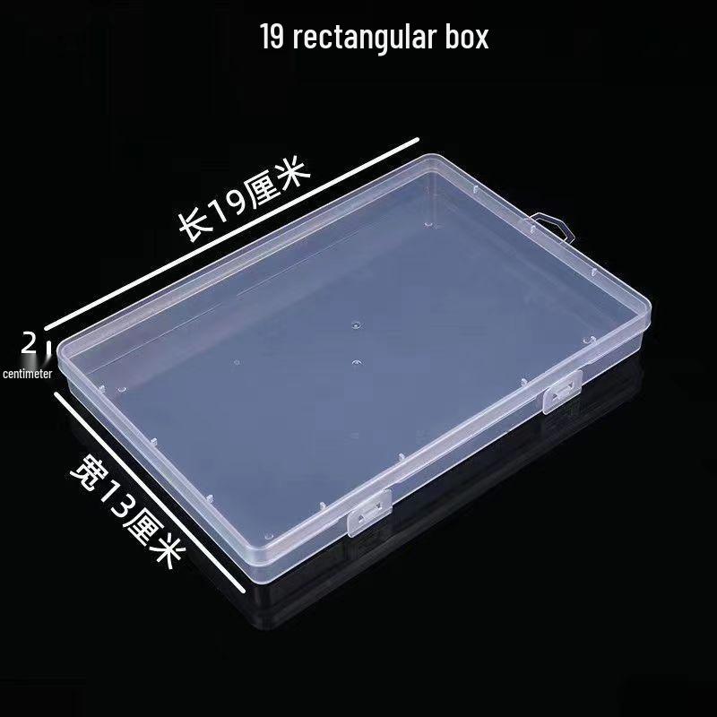 Transparent Compartmentalized Storage Box for Jewelry, Hardware, and Fishing Accessories