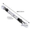 nakira Motorcycle Handlebar Brace Universal Fit for nkr955 Bar, Ape, Monkey, CRF250M, CB400SF, PCX, (Silver)