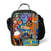 Dog Man Themed Lunch Bag Kids - PVC Insulated Crossbody Shoulder Street Style School Accessory