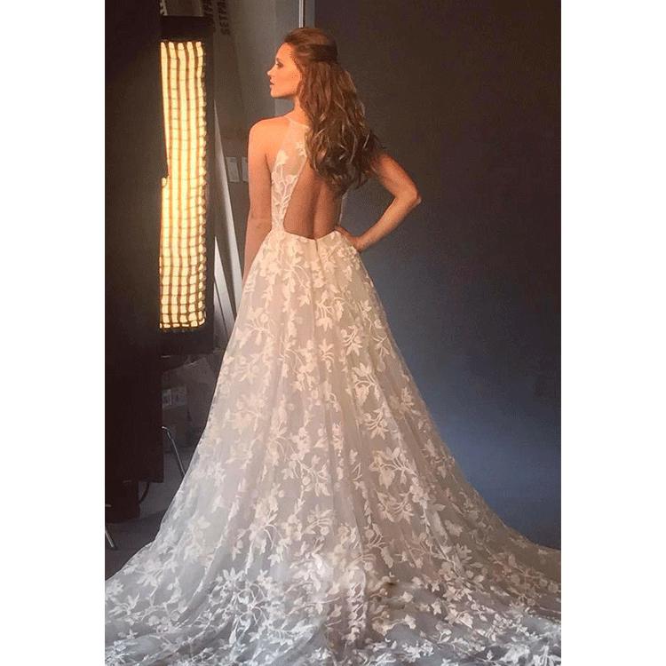 2021 Women's Sexy V-Neck Evening Dress - European & American Style, Sleeveless, Backless, Bridesmaid or Wedding Gown