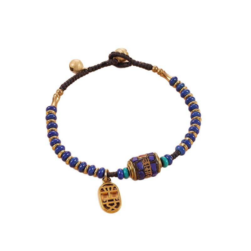 Top-Selling Tibetan Ethnic Multi-Treasure Bracelet: Trendy, Versatile, Retro Woven Style for Women
