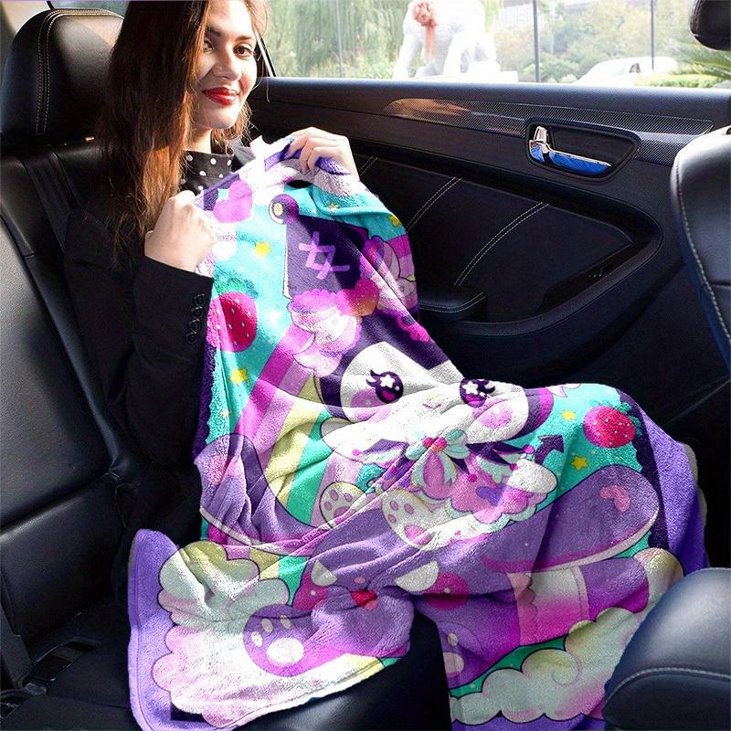 1pc. Cute Kawaii Cat Print Blanket - Perfect for Home, Office, Outdoor Use, Gift Idea, Suitable for All Seasonsz041757