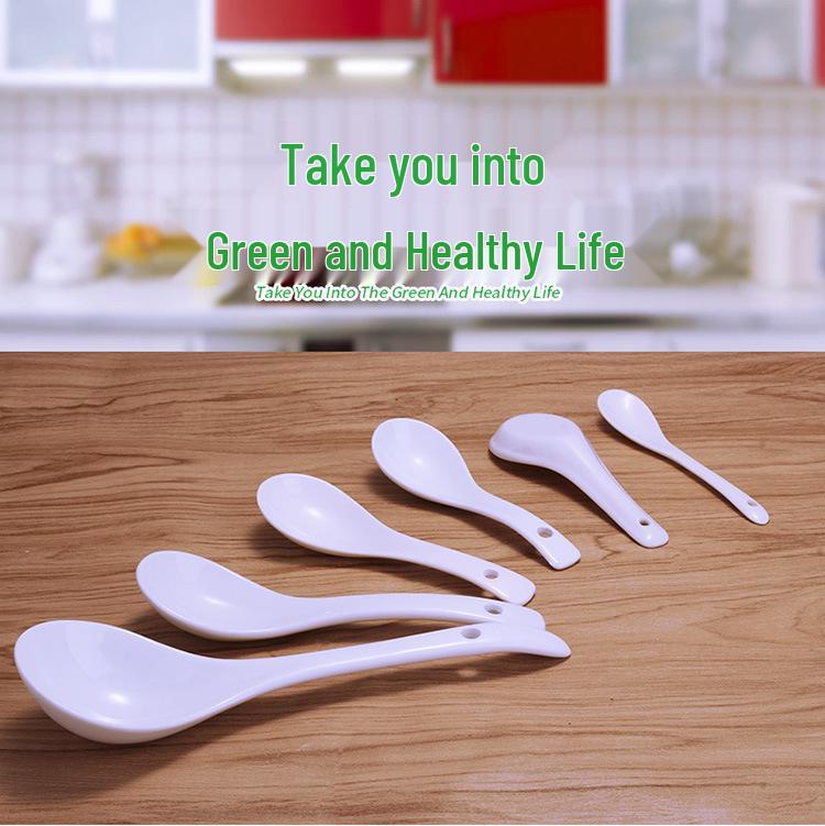 

Pure White Ceramic Coffee & Soup Spoon - Creative Dining Ladle No. 4 Spoon [12.6*4.2cm]