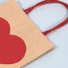 10Pcs High-Capacity Red Heart-Shaped Kraft Paper Gift Bags With Handles & Tags Festival Supplies Perfect For Valentine'S Day