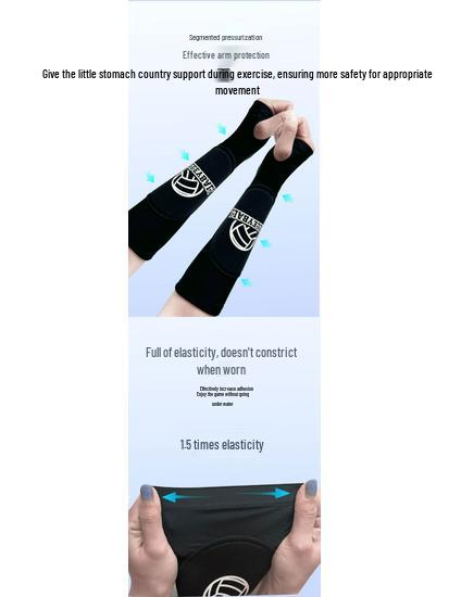 Oddychające Rękawy na Ramię do Siatkówki i Tenisa: Ochraniacze na łokcie dla młodzieży/dorosłych ze wsparciem nadgarstka chroniącym przed uderzeniami