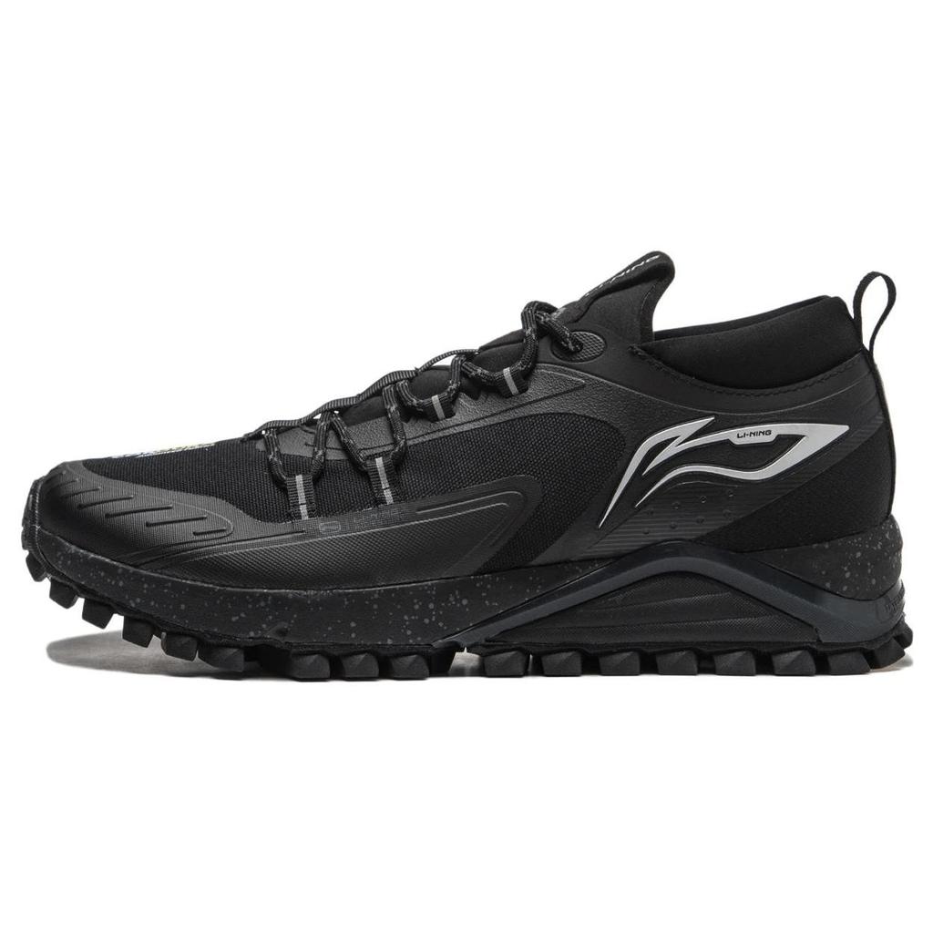 Li Ning Yu Ye Comfortable Sports Non-Slip Wear-Resistant Low-Top Running Shoes Men Sneaker Black ARNT007-1