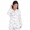 SAZAC Cinnamoroll Shirt Puder Langarm und Hose MUSIK Cinnamoroll Pyjama, Stretch, Damen, Set, Loungewear, (Weiß/L/SAN1788)