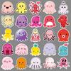 50 Cartoon Octopus Doodle Cartoon Cute Marine Creatures DIY Skateboard Water Cup Suitcase Stickers