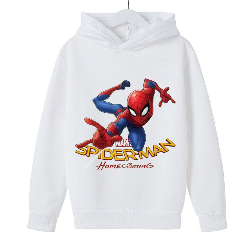 Marvel Spider-Man Classic Hoodie for Kids - Casual Superhero Sweatshirt for Boys & Girls, Perfect for Spring and Autumn