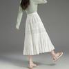 Elegant French Style A-Line Midi Skirt
