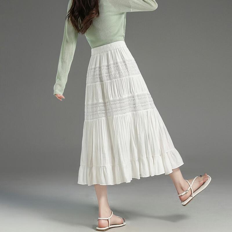Elegant French Style A-Line Midi Skirt