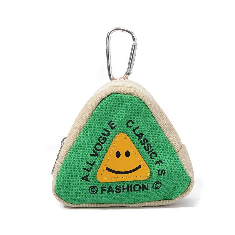 Dopamine contrasting color mini new outdoor portable storage bag coin key bag change earphone bag school bag pendant