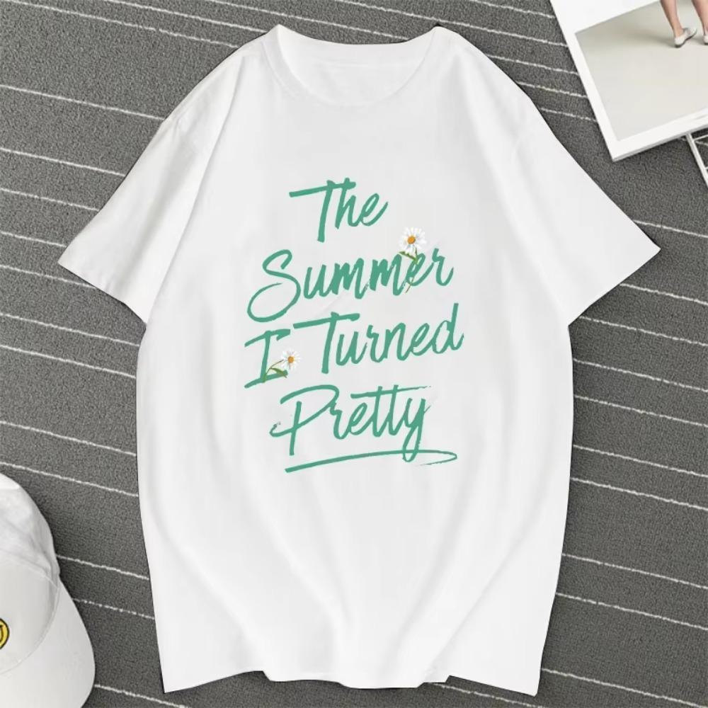 The Summer I Turned Pretty TShirt TV Series Tshirt Vintage Cousins Beach T Shirt Women Graphic T Shirts Summer Casual Tees Top