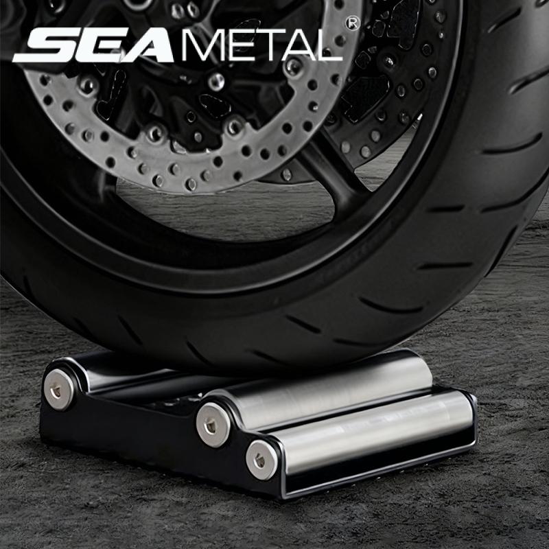 SEAMETAL Motorrad Radroller Ständer Stahlhalterung Halter Automobilzubehör Fahrradwartungszubehör Reinigungswerkzeug
