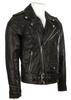 AVIATRIX Men's Genuine Leather Biker Jacket (N2KG) - Black