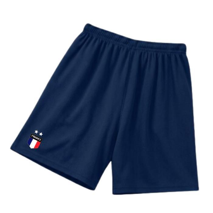 Ensemble short et maillot - France - 2 étoiles - Blanc bleu marine - 3 à 13 ans - Anti-transpirant