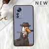 Cartoon Anime Duck Pattern For Xiaomi Mi 15 14 13 13T 12 12T 12S 11 11i 11T Pro Ultra Lite 5G Black Soft Phone Case