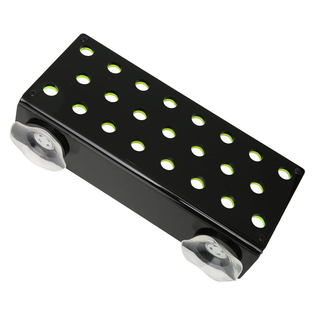 Coral Frag Rack Fluorescent Green 23 Plug Holes Suction Cup Fixing Acrylic Coral Holder for