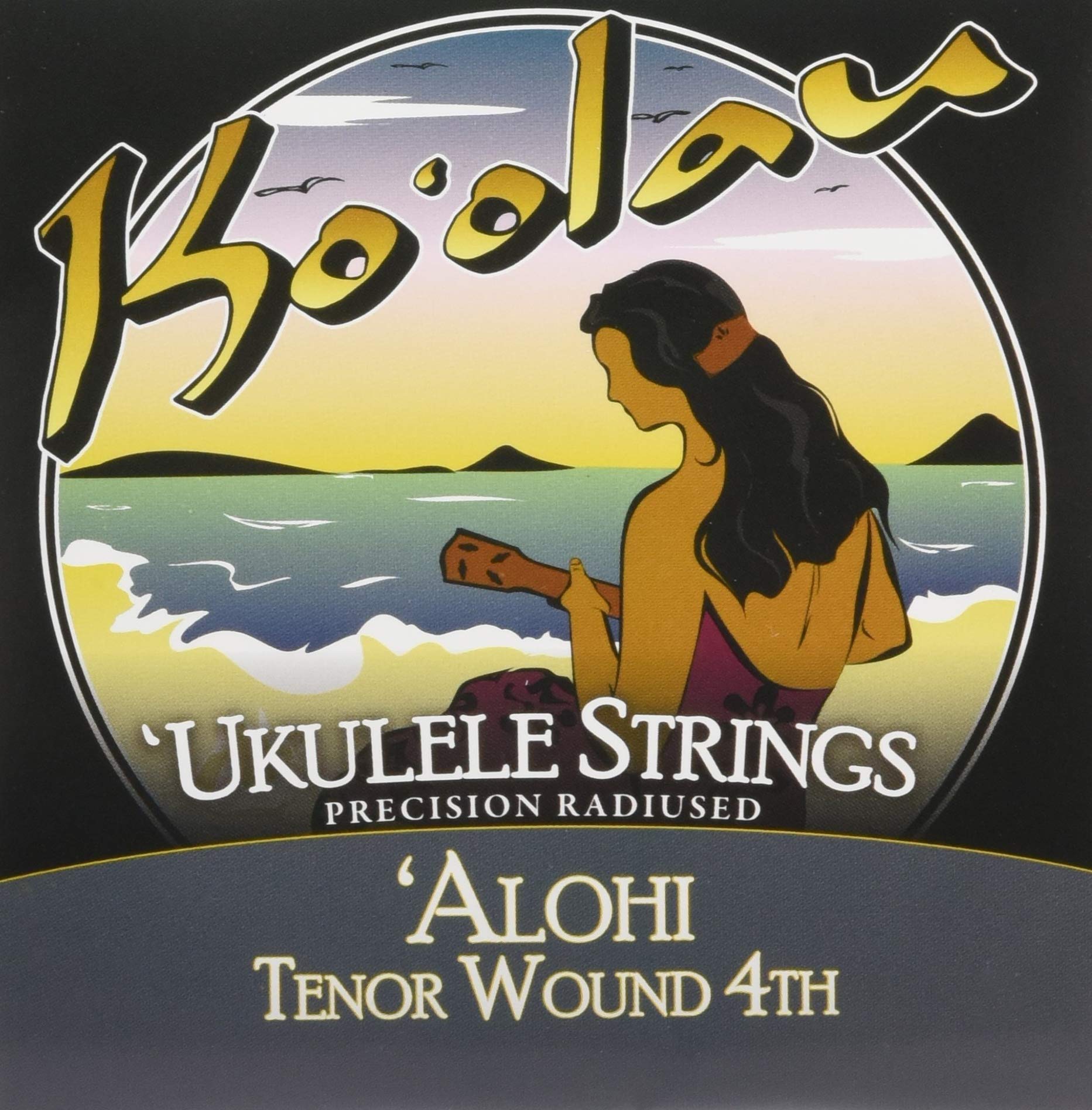 

ALOHI TENOR WOUND 4TH Tenor Ukulele String Set Density Monofilament Fiber 4th String Only Wound Strings [KO OLAU STRINGS] (High Low-G)