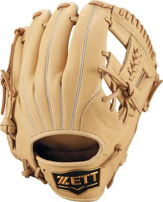 ZETT Youth Baseball Soft Pastel Brown BJGB74530 Glove, Steer, All-Around, Left-Handed Throw, (3200), Size M,