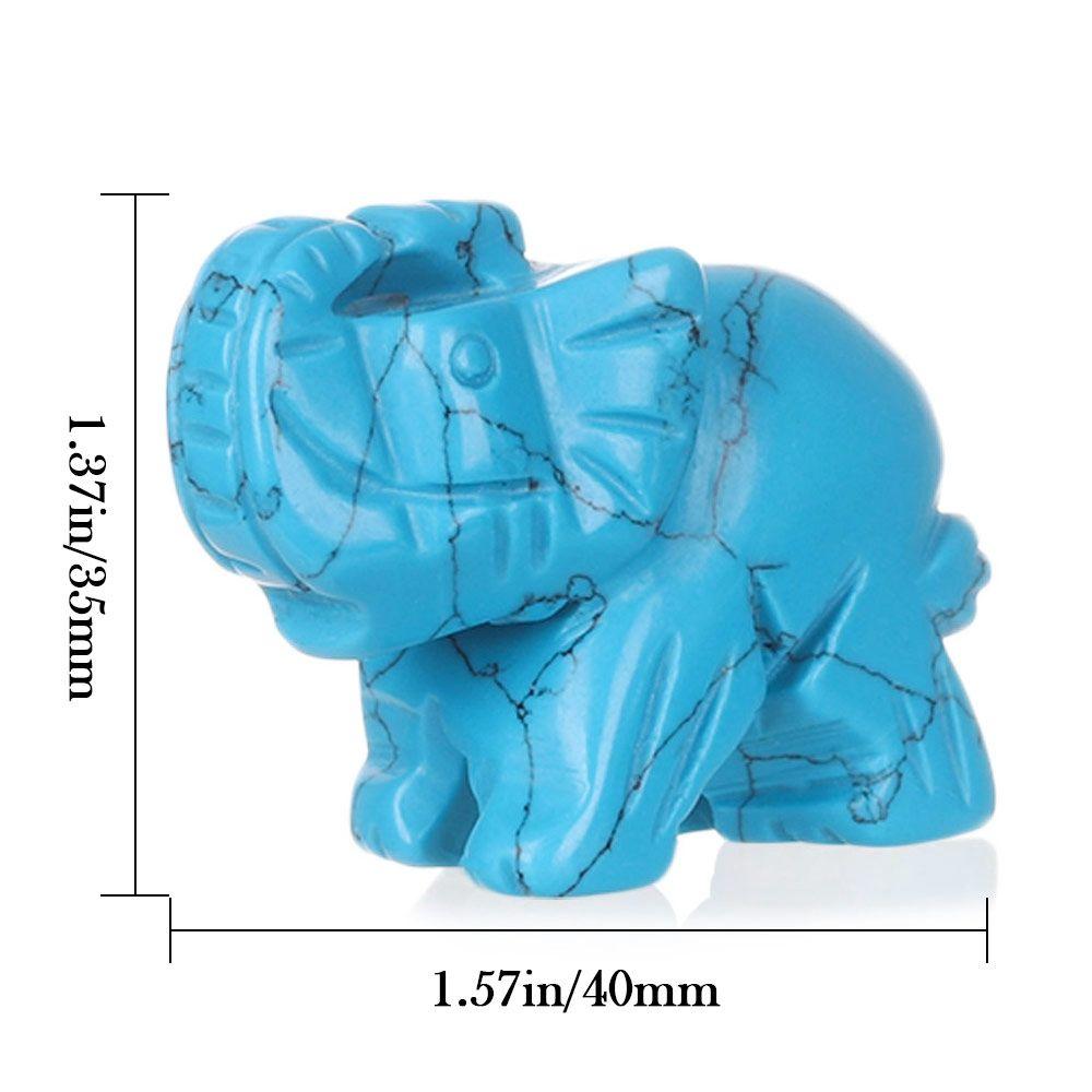 Decor Amethyst Obsidian Rose Quartz Small Decoration Stone Crafts Christmas Present Elephant Statue