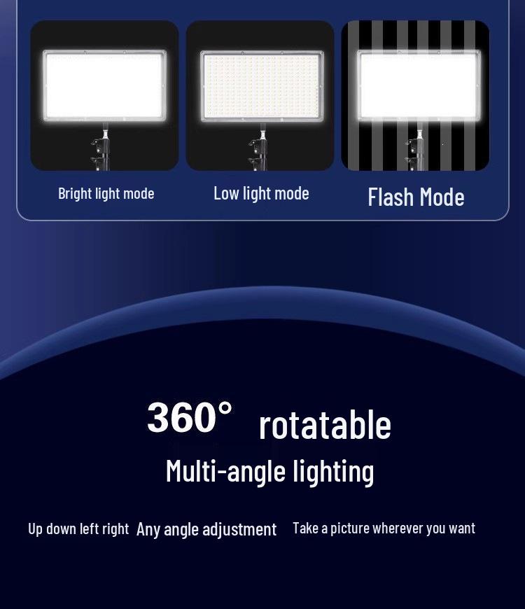 Rechargeable LED Stall Lamp: Portable Night Market, Outdoor, Camping & Emergency Lighting with Strong Brightness and Adjustable Bracket.