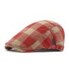 Women Peaked Cap Men's Plaid Beret Spring Autumn Forward Cap Outdoor Sunshade Cap