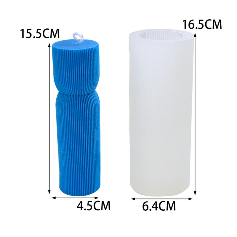 

Полосатые столбы силиконовая форма для свечей вертикальный узор смоляная форма домашний декор подарки геометрическая цилиндрическая свеча силиконовая форма