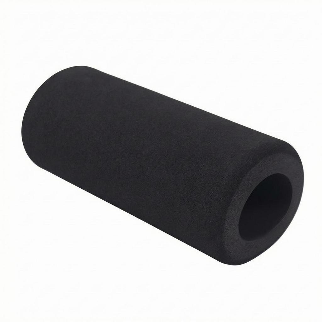 2 Black Padded Rubber Covers, Padding for Fitness Equipment