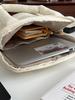 Korean Style Tablet Sleeve: Fits 11-12.9" iPad Pro & 14" Laptop, Single Shoulder & Handheld
