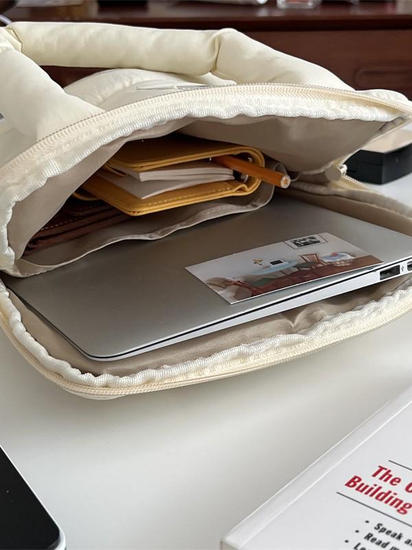 Korean Style Tablet Sleeve: Fits 11-12.9" iPad Pro & 14" Laptop, Single Shoulder & Handheld