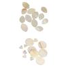24pcs Natural Shell Charm Beads For Pendant Earing Bracelet Making Supplies