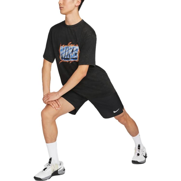 Nike Solid Color Logo Pocket Drawstring High-Waist Shorts Men Bottoms Black DV9366-010