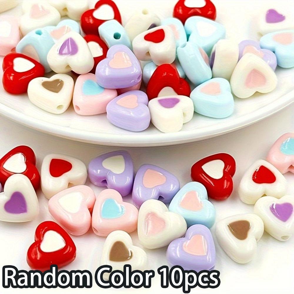 

10/20/30 шт. Акриловые сладкие макароны цветные двухсторонние капли масла любовь бусины DIY браслет ожерелье серьги брелок цепочка для ног кулон отпуск 10pcs