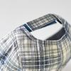 Retro Plaid Baseball Hats Breathable Sunshade Hats Fashionable Peaked Caps  Men