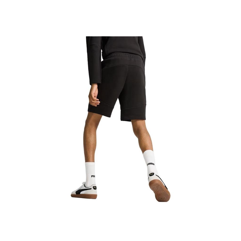 Puma Evostripe Solid Color Comfortable Moisture-Wicking Elastic Waist Three-Quarter Casual Shorts Men shorts Black 681701-01