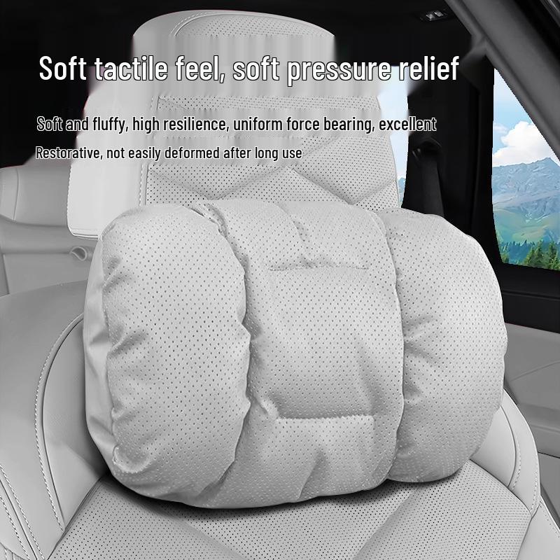 Xiaopeng Car Headrest Lumbar Support & Nappa Leather Neck Pillow for X9P7+/G7/G6/G9/MONAM03
