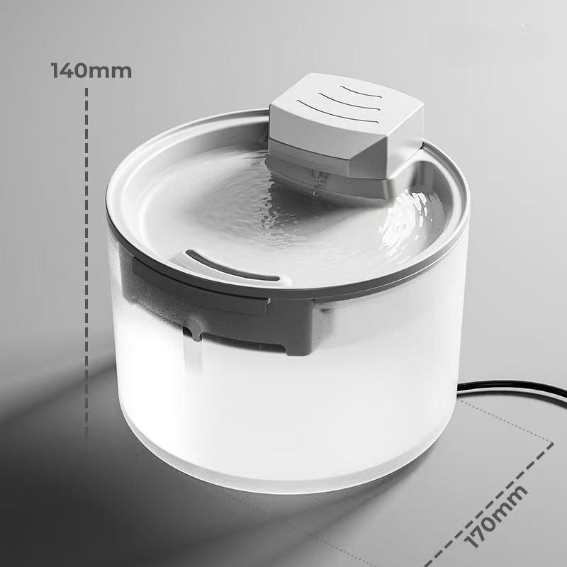 2.3L Automatic Pet Water Fountain USB Powered Ultra Silent Circulating Cat Dog Drinking Dispenser