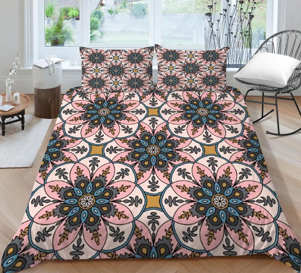 Duvet Covers with Pillowcase Home Textiles Bedding Suit Bohemian Printed Quilt Cover Set Fashionable Bedding Suit