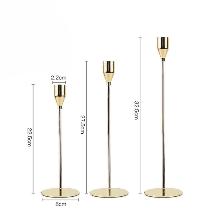 

3 шт./компл., металлические подсвечники в европейском стиле, подсвечник, модный свадебный стол, подсвечник, изысканный подсвечник, рождественский стол 3pcs